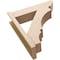 Ekena Millwork 8-in W x 30-in D x 34-in H Balboa Slat Rough Cedar Woodgrain TimberThane Outlooker, Primed Tan OUTUR080X30X34BOA24RCPR - alternate 5